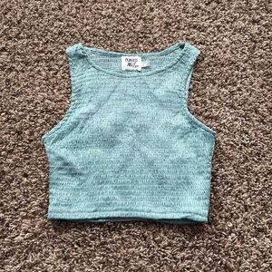 Teal Princess Polly Crop Top